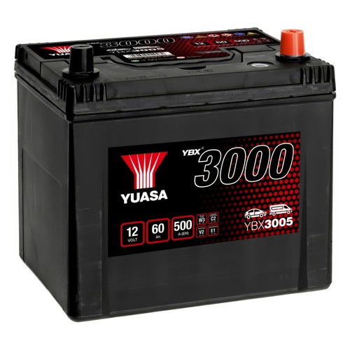 Battery 12v 60ah 500a smf - 500a,