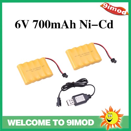 2pcs 700mah cd - 6v, aa